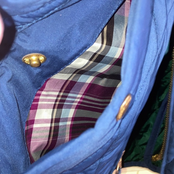 Girls Lands End Quilted Barn Jacket size Med (10-12) - Picture 5 of 7